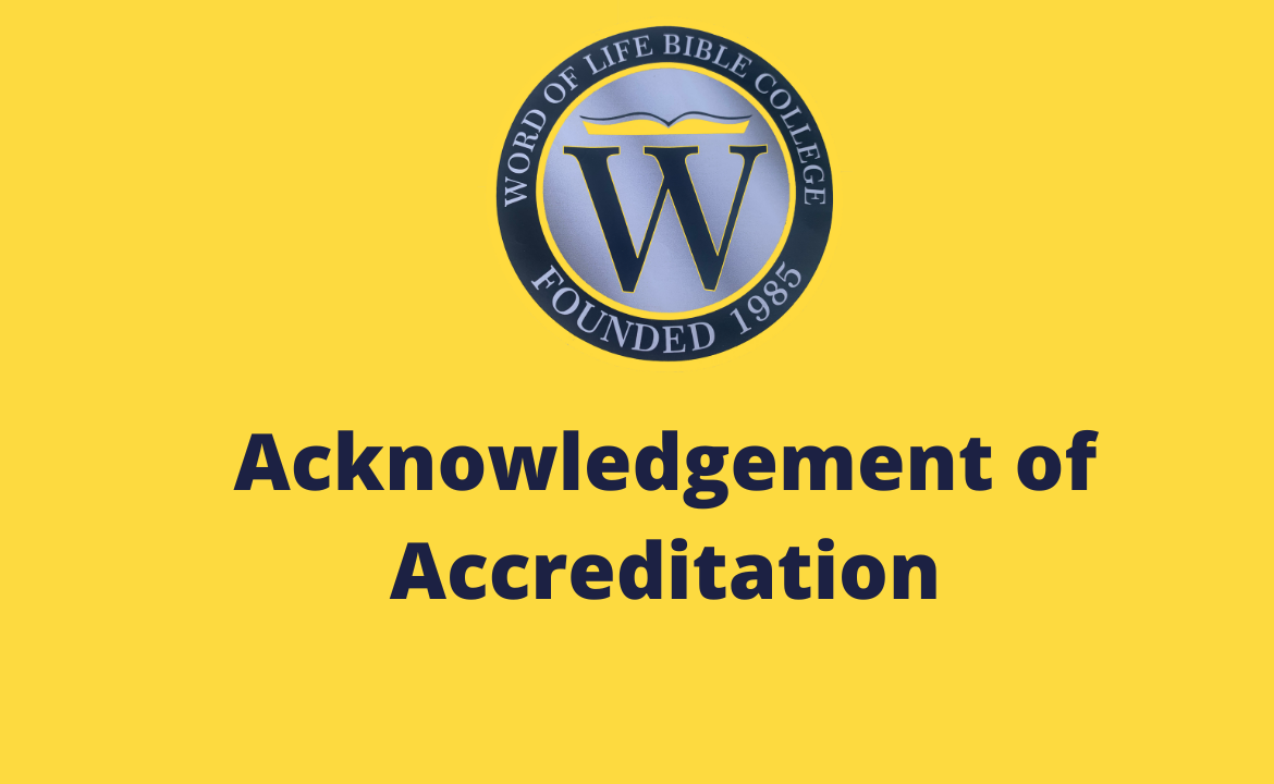 WOLBC Acknowledgement of Accreditation Form
